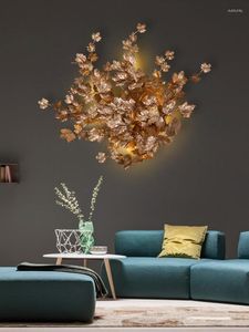 Wall Lamps Lamp All Copper Light Luxury Postmodern Villa Living Room Gallery Lobby Decorative