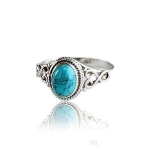 Ringas de banda vintage gemstone natural gemstone anel de anel e mulheres designer de aço inoxidável Jóias pop entrega dhr8p