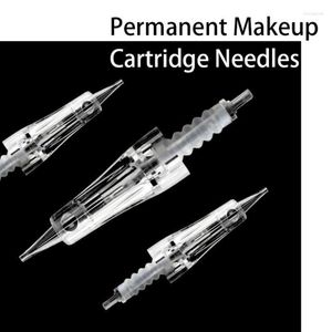 Tattoo Needles Professional 10pcs Sterilize Mikrobladlı Kaş Kartuşu Membran 1