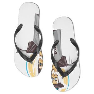 أحذية مخصصة DIY توفر صورًا لدعم Slippers Balkc Totem DHRG Sandals Mens Sixteen Ohebg