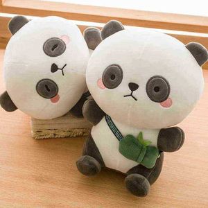 1PC 23cm Kawaii Panda Plush Toy Stifted Pandaかわいい高品質人形ソフト枕キッズおもちゃ誕生日クリスマスギフトJ220729