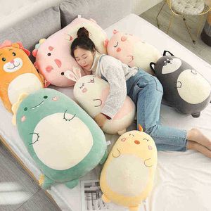 Kawaii Dinosauro Maiale Unicorno Coniglio Giocattoli di peluche Cartone animato Cuscino animale Belle bambole Peluche ripiene Per ragazze ldren Presente J220729