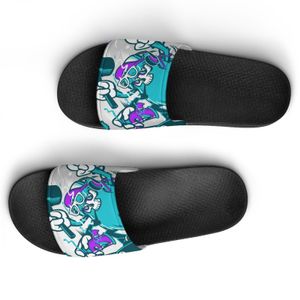 أحذية مخصصة DIY توفر الصور لقبول تخصيص Slippers Sandals Slide Hkahkh Mens Womens مريحة