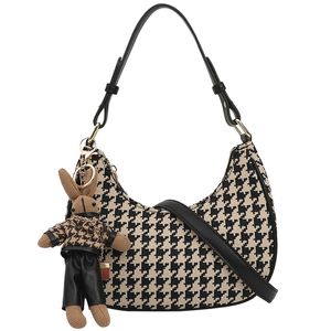 Grande bolsa de leopardo de leopardo de inverno de alta qualidade Faux Fur Feminino Bola de Designer Feminina Sacs de ombro de alta capacidade