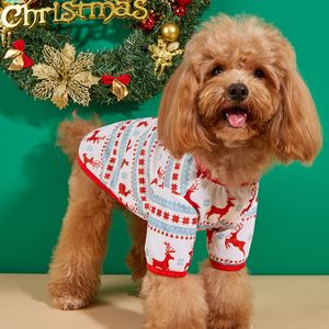 Собачья одежда Рождественская питомца Принт милая собачья одежда мода кот домашняя одежда для домашних животных