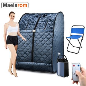 Andra kroppsskulptering av bantning Portable Steam Bastu Foldbar Lightweight Bastur For Home Spa 3L 800W Generator med Protection Bag Chair 221124