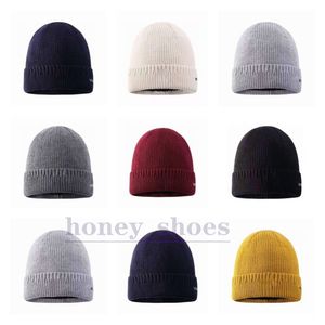 Luxo malha de chapéu designer de marca Beanie Cap Men Women Autumn Winter Wool Skull Caps Casual Moda Casual 8 Cores H1