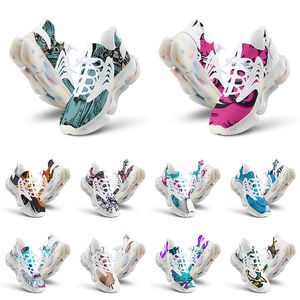 Мужчины Женщины обувь Artoon Animal Design Diy Word Black White Blue Purple Mens Trainer 050