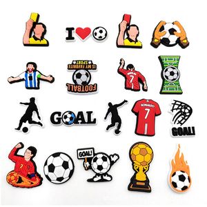 Football shoes charms buckle world cup decorative buckle soft rubber personalized garden shoe accessories Sports Series