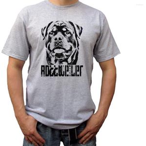 Magliette da donna Camicia di marca da uomo Manica corta Divertente Rottweiler - Top grigio Rottie Dog Design Taglie uomo T-shirt unisex