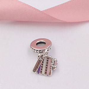 925 Sterling Silver Beads Celebration Cake Pendant Charm Charms Fits European Pandora Style Jewelry Bracelets & Necklace 797258ENMX AnnaJewel