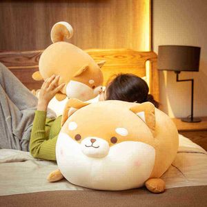 Nowy gorący 355070cm Kawaii Fat Shiba Inu Plusz Pluszczy uroczy przyjaciele Wygodna symulacja psa Poduszka Sofa Sofa Podusza J220729