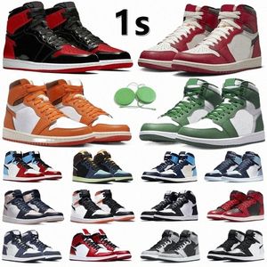 1 1s Męskie buty do koszykówki Sneaker Lost Found Gorge Green StarFish Bred Patent Dark Mocha Grey Fog Denim Silver Newstalgia Shadow Mężczyźni Kobiety Trampki Sportowe trampki