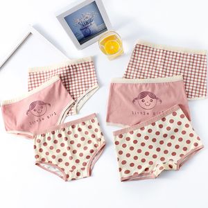 Mutandine 3 Pcslot Cotone Ragazze Intimo Bambini Bambini Morbidi e traspiranti Boxer per cartoni animati 221125