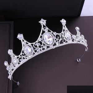 Wedding Hair Jewelry 2021 New Vintage Baroque Bridal Tiaras Accessories Prom Headwear Stunning Sheer Crystals Wedding And Cr Dhgarden Dhtan