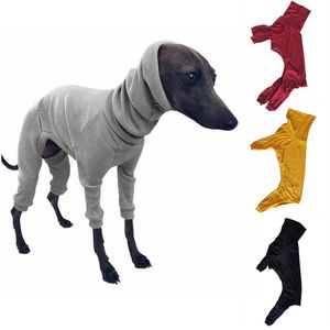 Hund italienska greyhound kläder mjuka bekväma hundkläder jumpsuit husdjur sköldpaddor pyjamas för medelstora stora stora hundar farao hound whippet