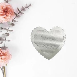 Decorações de jardim 85ac Shape Heart Metal Cutting Dies Diy Stamps Modelo de Modelo