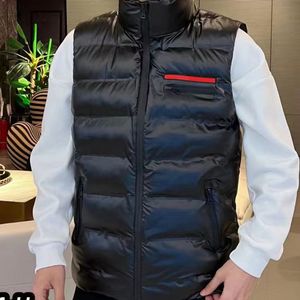 Gilet da uomo Giubbotto senza maniche Piumino Parka Cappotti Capispalla Piumini spessi Cappotto nero M-5XL