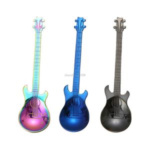 Colheres Instrumentos Musicais Colheres de Mistura de Café Aço Inoxidável Guitarra Colher Casa Cozinha Jantar Talheres Drop Delivery Jardim Bar Dhutg