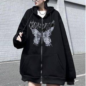 Мужские толстовки негабаритное крыло крыла Evil Flame Unisex Cardigan Whipper Whipper Мужские женские куртки Coats y2k Streetwear Tope Tops Punk