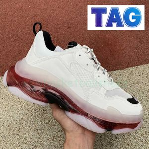 Designer Triple S Clear Sole Casual Shoes men women Sneakers Red Turquoise Neon Green Paris Luxury Triple-S Black white Pink min