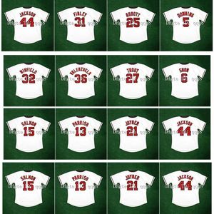 College Baseball Wears 1990 Retro Mike Trout Jersey Dave Winfield Fernando Valenzuela J.T. Snow Tim Salmon Lance Parrish Wally Joyner Reggie Jackson Blyleven