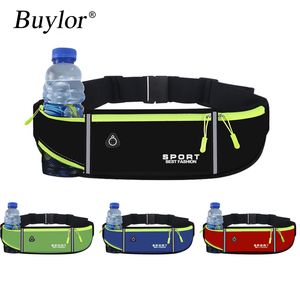 Midjepåsar Buyor Men Belt Pouch Sports Pack Women Running Bag Waterproof Fanny Wallet Portable Phone Holder Gym 221124