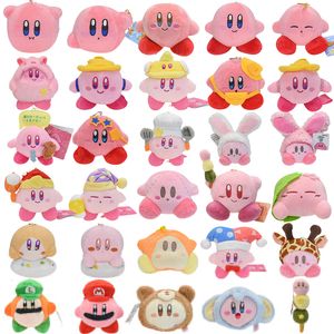 Pluxh Dolls Video Video Game Game Kirby Doll Pinging Pingente Pink Girl Bag Keychain Ornamentos de aniversário Festival Presente 221125