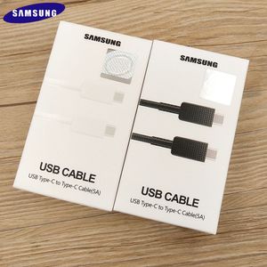 Type C Pd Usb C To Usb C Cables 25w Super Fast Charging 45w 5a For Samsung Galaxy S22 5g S21 S20 Note 20 10 A71 Tab S7 S8 with retail box