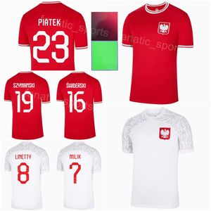 Maglia da calcio della nazionale Polonia Coppa del mondo 2022 2023 LEWANDOWSKI MILIK KIWIOR CASH ZIELINSKI SZYMANSKI BIELIK GROSICKI SWIDERSKI BEDNAREK Maglia da calcio Kit