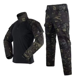 Chándales para hombres Camisa de combate para hombres Pant Camuflage Tacifa Verde Fuerzas especiales Soldier Soldier Tactics Caza de entrenamiento