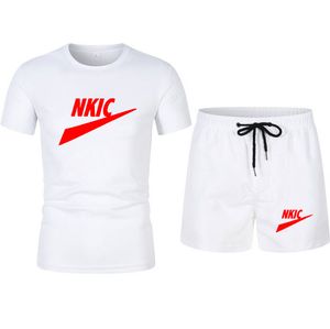 Männer der Trainingsanzug Sommer Kleidung 2023 Sportswear T-shirt Hose Set Mann Shorts Männlichen Sweatsuit Sport Anzüge Gym Marke LOGO drucken