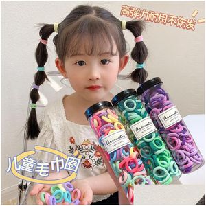 Hair Rubber Bands Head Rope Daughter Child Tied Horsetail Girls Hair Circle Without Hurting Small Rubber Band High Elastic T Dhgarden Dhys6
