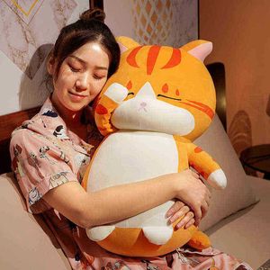 3560Cm Giant Plush Cat Animals Toys Cute Crying Cats Comfort Super Stuffed Cushion Home Sofa Cushion Xmas Birthday Gift J220729