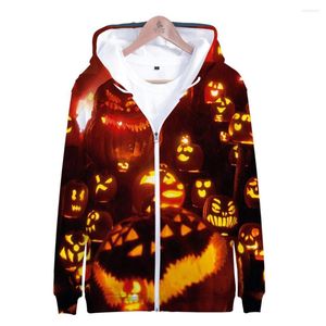 Erkek Hoodies Moda Klasik Anime 'Günü Hallowmas Fermuar Leisure 3D Baskı Sweatshirtler Uzun Kollu Erkek/Kız Ceket Katları