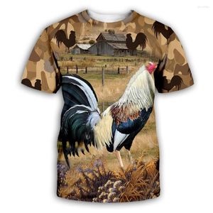 Men's T Shirts Men For Women 3D Printed Rooster T-shirt Tees Shorts Sleeve Harajuku Apparel Hip Hop Summer Streetwear Style