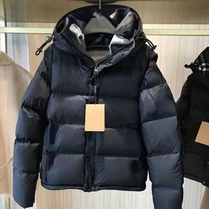 Брендские женские куртки дизайнер дизайн повседневной пальто то же самое вниз, съемные рукава с капюшоном для мужчин и женщин Зимняя мода, чтобы сохранить теплый S-XXL
