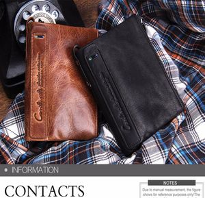 Homens 039s carteira de couro seção curta da carteira de moda de embreagem Mad Horse Horse Zipper duplo com zíper 60505065