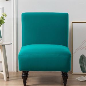 Stol t￤cker modernt stretchmj￶lk silkesfett t￤cker enstaka arml￶sa all-inclusive soffa el