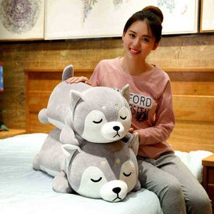 3575CM Śliczny husky shah shiba inu corgi cuddle nadziewana miękka zwierzęcy pies poduszka świąteczna PELUCHE for Kids Girlskawaii Present J220729