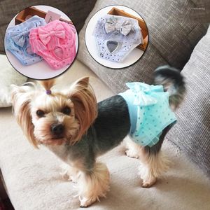 Dog Apparel shorts laváveis ​​calcinhas Estrus filhote de filhote de calça de roupas íntimas para cães femininas Falitária de animais de estimação Calças fisiológicas