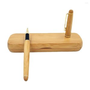 Wholesale Bamboo Pen Signature Gel Set Korean Stationery School Supplies Supply Student Teacher Gift