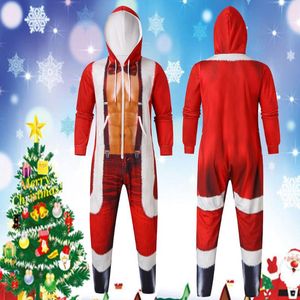 Men's Tracksuits Men's Christmas Cosplay Costume Sets 2022 Funny Hooded Sweatshirt Winter Warm Outcoat Chaqueta De Los Hombres