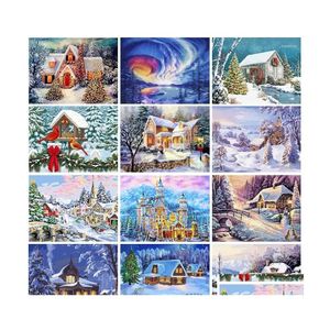 Paintings Paintings Picture Diy Paint By Number Painting Christmas Birthday Unique Gift Numbers Drop Delivery Home Garden Arts Crafts Dhgn1