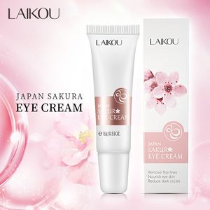 Sakura Eye Care Creme Hidratante S￩rico Massagem Olhos Antienvelhecimento Cosm￩ticos Firmando a pele Remover incha￧o