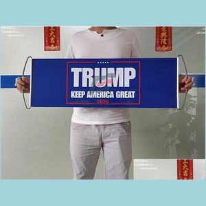 Banner Flags Trump Hand Held Flags Usa General Election Supporters Banners 24X70Cm Keep America Great Flag Personality 5Fs F2 Drop D Dh03Q