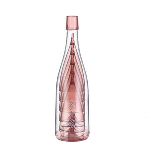 Kieliszki do wina plastikowe kubki z lekceważeniem kieliszków osadzone w butelce do szampana Copas Home Bar Akcesoria Pozycje 221124