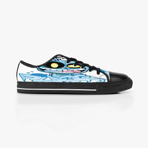 Uomo Donna Scarpe personalizzate fai-da-te Scarpe basse in tela Skateboard Triple nero Personalizzazione Stampa UV Sneakers sportive Kele341