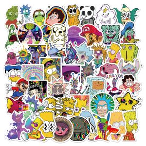 Adesivos infantis de brinquedo 102552pcs Psicodélicos desenhos animados graffiti laptop à prova d'água Laptop Laggage Wholesale 221125