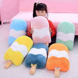 RealLife Popsicle Pillow Cute Ice Cream Plushie Toy Soft Stuffed Macarons Snack Doll Plush Food Toys Cushion Soffa Girls Decor J220729